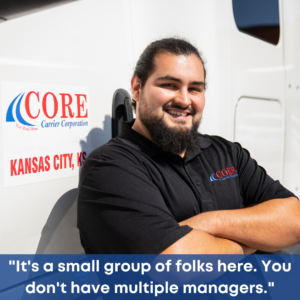 Core Carrier driver quote from Pedro